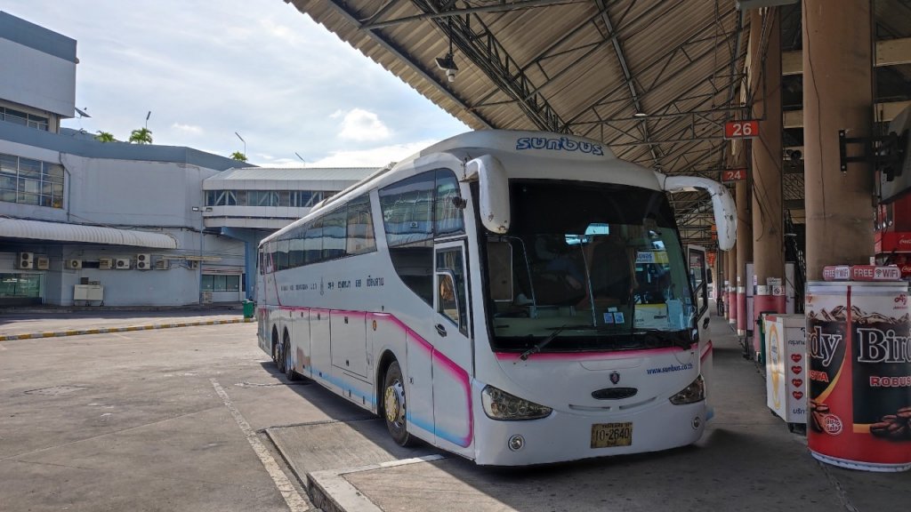 รถทัวร์ซันบัส (Sun Bus) บริการจองตั๋วรถทัวร์ออนไลน์เส้นทางกรุงเทพฯ ชัยภูมิ เลย เชียงคาน ผ่านแอป BusX